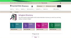Desktop Screenshot of directory.islington.gov.uk